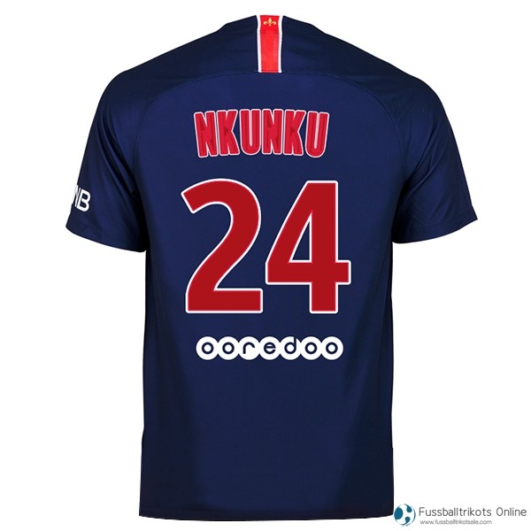 Paris Saint Germain Trikot Heim Nkunku 2018-19 Blau Fussballtrikots Günstig